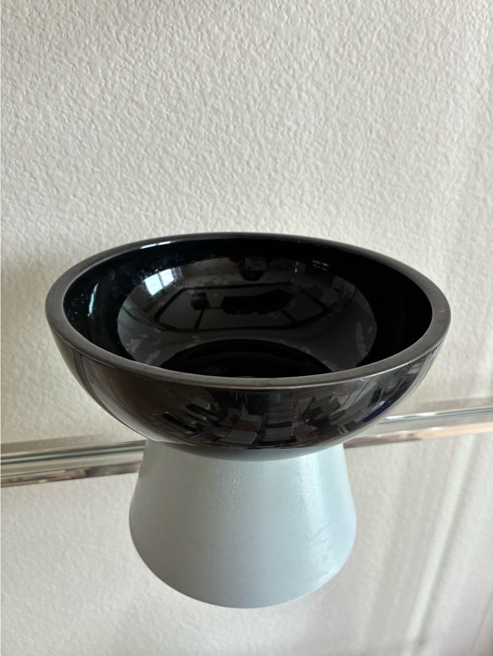 Modern Reversible Ceramic Decorative Bowl / Pet Feeder